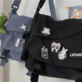 Korean Street Style Versatile Artistic Hong Kong Version Shoulder Bag Messenger Crossbody Bag