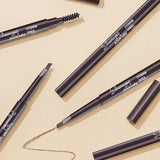Waterproof Double-Headed Eyebrow Cosmetics Pencil 5 Colors Natural Long-Lasting Makeup Tattoo Paint for Eyebrows