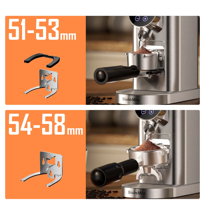 BioloMix Automatic Burr Mill Electric Coffee Grinder CG210 with 48 Grind Settings Adjustable for Espresso American Coffee