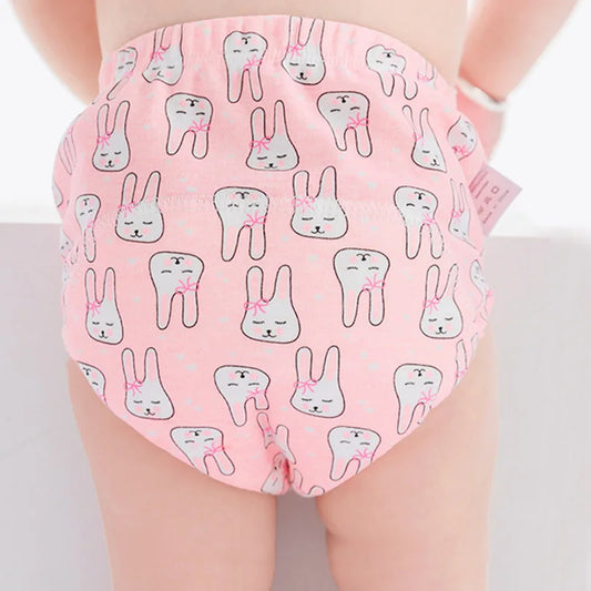 6 Layer Waterproof Reusable Cotton Baby Training Pants Infant Shorts Underwear Cloth Baby Diaper Nappies Panties Nappy Changing
