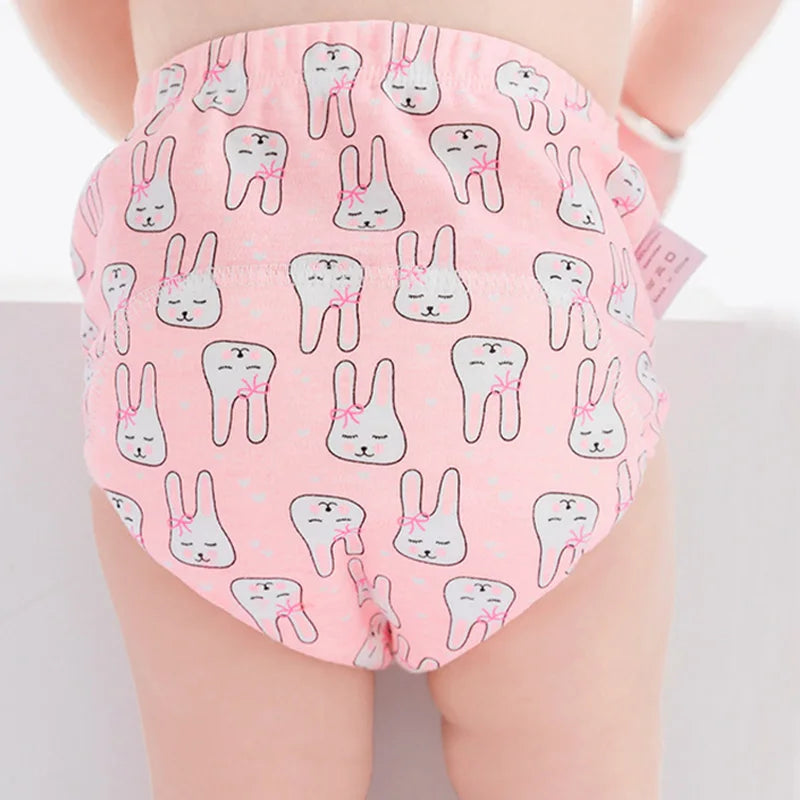 Pantalones de entrenamiento de algodón reutilizables e impermeables de 6 capas para bebés, pantalones cortos para bebés, ropa interior, pañales de tela para bebés, bragas, cambiador de pañales