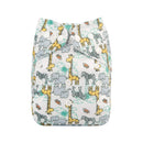 Pañal de tela reutilizable ALVABABY para bebé, lavable, de 3 a 15 kg, con 1 inserto de microfibra.