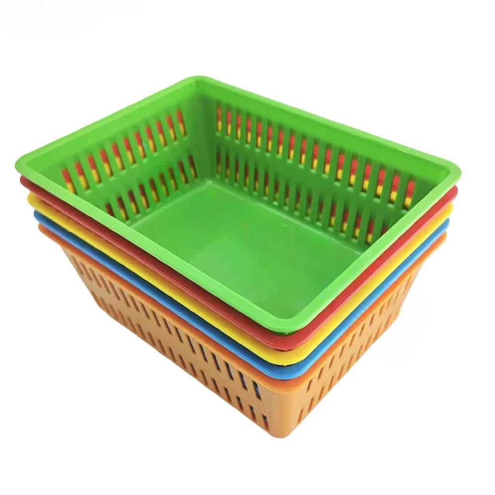 3PCS Game Token Storage Basket Home Storage Basket Kitchen Drainage Basket Desktop Clutter Sorting and Storage  Item Packaging