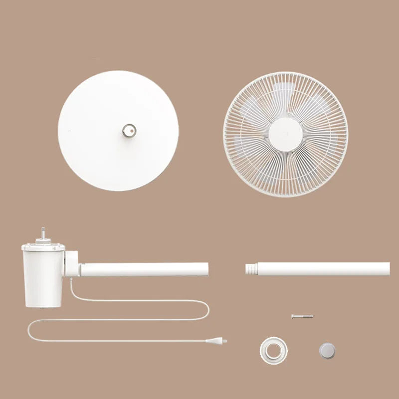 XIAOMI MIJIA Floor Fan,7 Blade,Adjustable wide-angle 90°,Home Fan For Living room,Support Connect MI HOME APP Wired Fan
