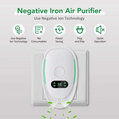 Air Purifier Plug In Negative Ion Ionizer Air Purifier for Household Quiet Operation Ionizer Mini Air Cleaner Toilet Deodorant