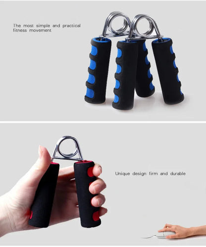 1 esponja para ejercitar los dedos, color aleatorio, para aumentar la fuerza del antebrazo, agarre de mano con resorte, para mejorar la salud, venta al por mayor.