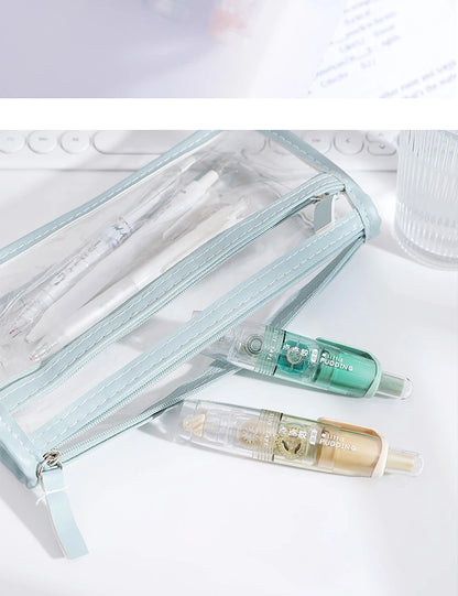 12Pcs/Set Transparent Dot Dispensing Double-sided Tape Replaceable Refills Handbook Dot Glue Stationery School Office Supplies
