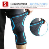 1 Unidade de Joelheira de Compressão Elástica em Nylon para Fitness, Corrida, Ciclismo e Esportes (Basquete/Vôlei)