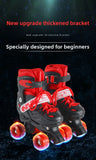 Children's New Flashing Double-Row Four-Wheel Shoes Boys and Girls Ice Skates Children's Roller Shoes