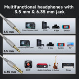 Oneodio Pro 10 Wired Headphones Over Ear Hi-Res Audio Wired Headset With Microphone Studio DJ Stereo Headphones 3.5mm/6.35mm