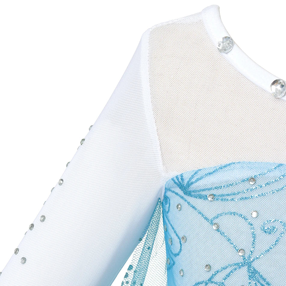 Elsa Anna Kid Princess Girls Dress Rapunzal  Kids Cosplay Halloween Vestidos Children Costume Birthday Party Dress