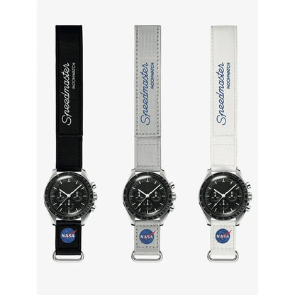 Reemplazo de correa de reloj SPEEDMASTER 20 mm 22 mm Apollo Edición Limitada Correa de velcro Material impermeable Correa de reloj Reloj Moon
