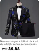 Traje de novio para boda 2025, corte entallado, 2 piezas (chaqueta y pantalón), transpirable (corbata incluida), ideal para padrinos de boda, fiestas y bailes de graduación.