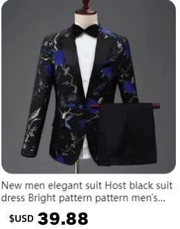 Traje de novio para boda 2025, corte entallado, 2 piezas (chaqueta y pantalón), transpirable (corbata incluida), ideal para padrinos de boda, fiestas y bailes de graduación.