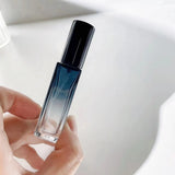 5ml/10ml Gradient Color Perfume Bottle Square Glass Spray Bottle Travel Portable Sample Fragrance Atomizer Refillable Container