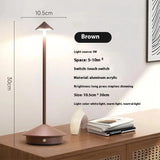 Rechargeable Table Lamp Creative Dining Touch LED Hotel Bar Coffee Pina Pro Table Lamp Decorative Desk Lamp