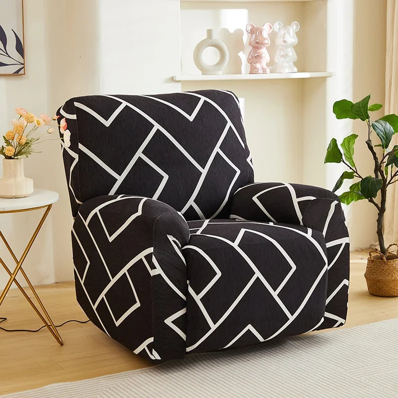 Elastic Recliner Sofa Cover Printed Slipcover Chair Sofa Protector Relax Armchair Stretch Couch Covers For Living Room