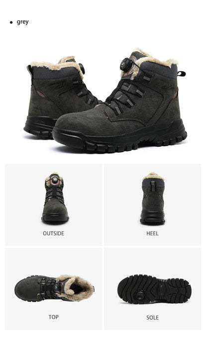 Work Safety Boots Men Waterproof Security Boots lightweight Industrial Steel Toe Work Shoes Protective Men Safety Shoes Size 48