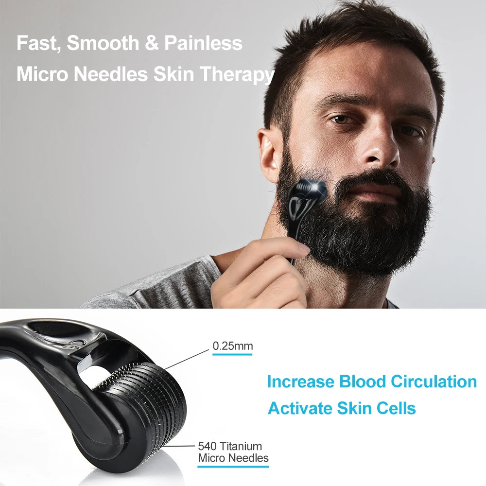 Beard Growth Kit For Men Barbe Hair Enhancerbeard Essential Oil Moisturizing Wax Growth Roller Comb Styling Scissors Beard Care