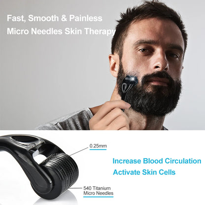 Beard Growth Kit For Men Barbe Hair Enhancerbeard Essential Oil Moisturizing Wax Growth Roller Comb Styling Scissors Beard Care