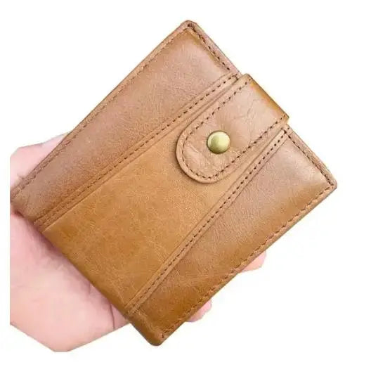 Classic Men's Genuine Leather Wallet Credit Card Holder RFID Coin Purse