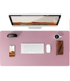 Large Mouse Pad,Office Desk Mat, Leather Desk Pad Protector, Non-Slip PU Leather Desk Blotter, Laptop Desk Pad