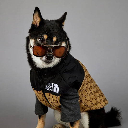 Ropa para mascotas The Dog Face, chaqueta de plumón de poliéster para perros, chaleco de invierno acolchado, cálido y resistente al viento, para mascotas pequeñas y medianas (S-5XL)