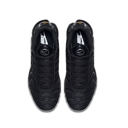 Zapatillas Nike Air Max Plus TN para correr, clásicas, negras triples, para exteriores, para correr, caminar, deportivas, para mujer y hombre.