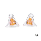 Silicone Ruído Cancelando Tampões, Tampões para Dormir, Estudo, Concerto, Seguro, Redução de Ruído, Proteção Orelha, 1 Par