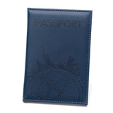 Global Flight Printed Passport Holder Leather Passport Covers Lightweight Airplane Passport Case Id Holder Plane Ticket Holder