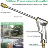 Garden Sprayer Heavy Duty Metal Brass High Pressure Water Hose Nozzle Adjustable Spray Gun For Watering Plant