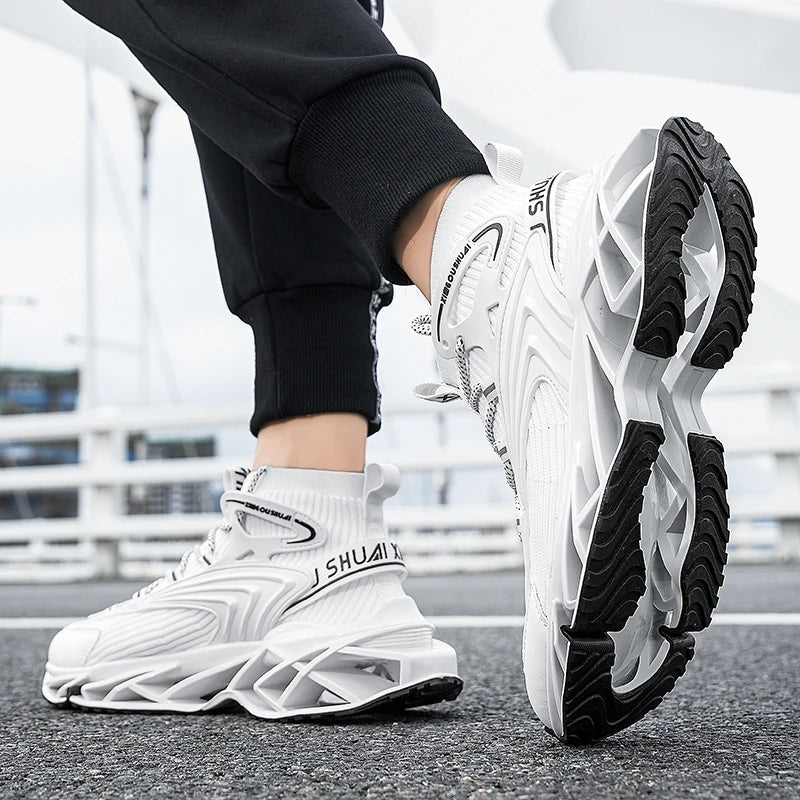 Mens Sneakers Flat Comfortable Fashion Tennis Sports Running Shock-absorbing Gym Male Casual Sports Shoes for Man