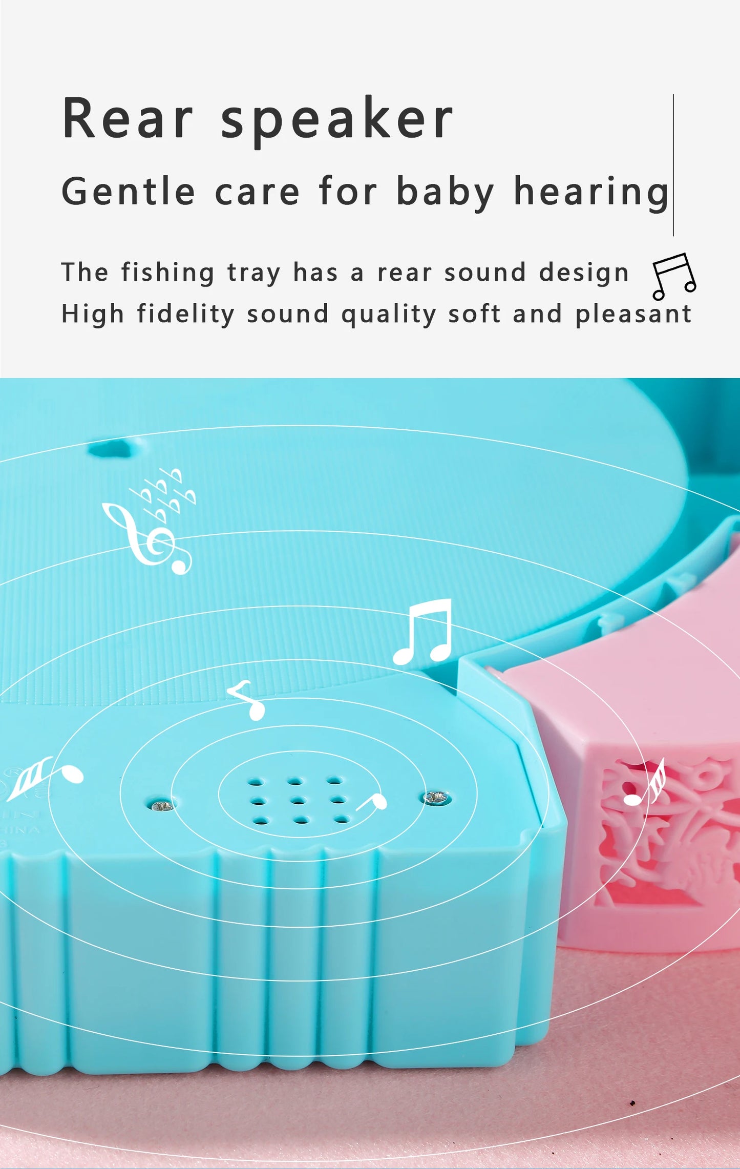 Fishing Toys, Hook Electric Spin With Music, Size Models Optional, Blue And Pink, Toys And Gifts For Kids, Cute Stickers, Practi