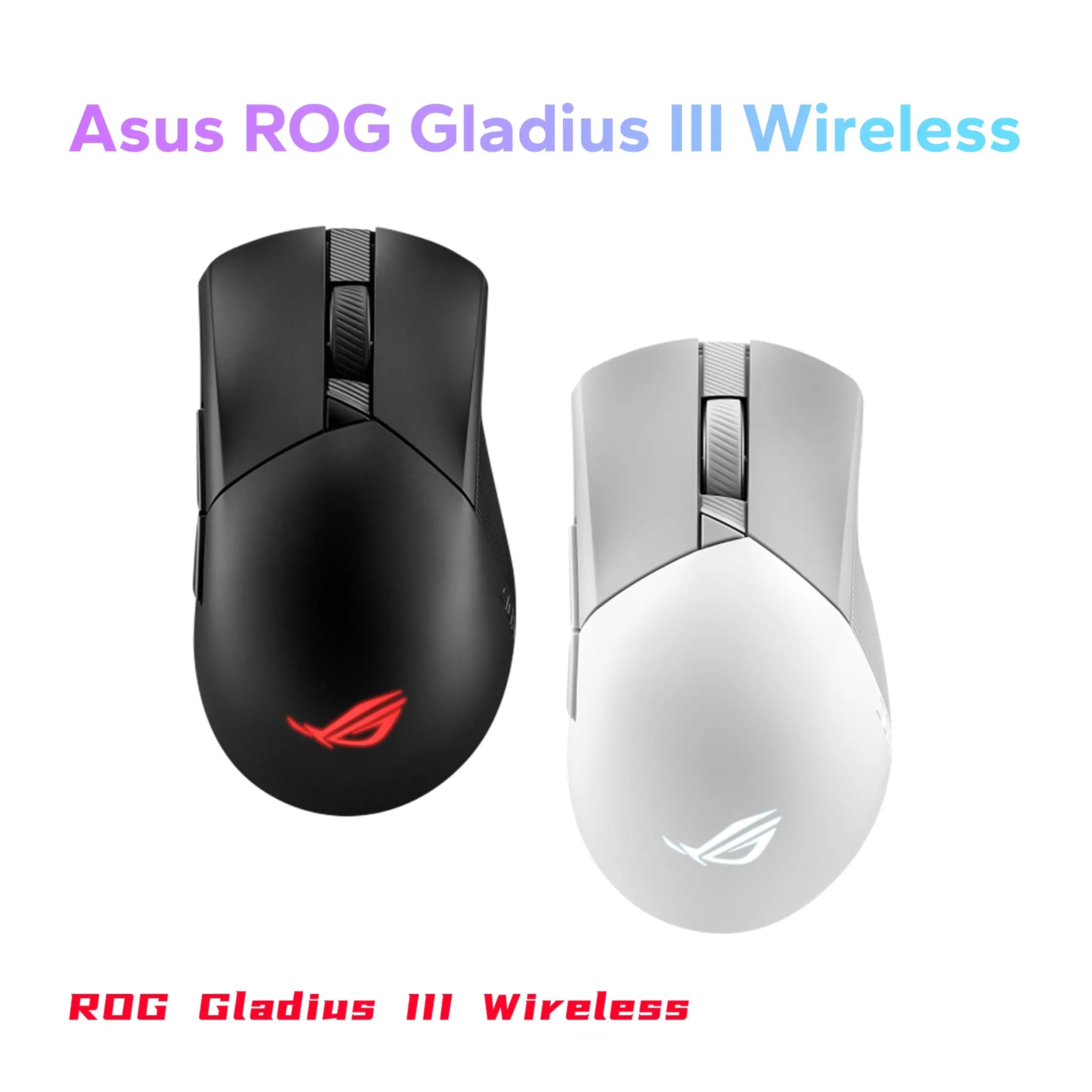 Asus ROG Gladius III Wireless AimPoint Lightweight RGB Gaming Mouse 36000DPI ROG AimPoint Optical Sensor Tri-Mode Connectivity
