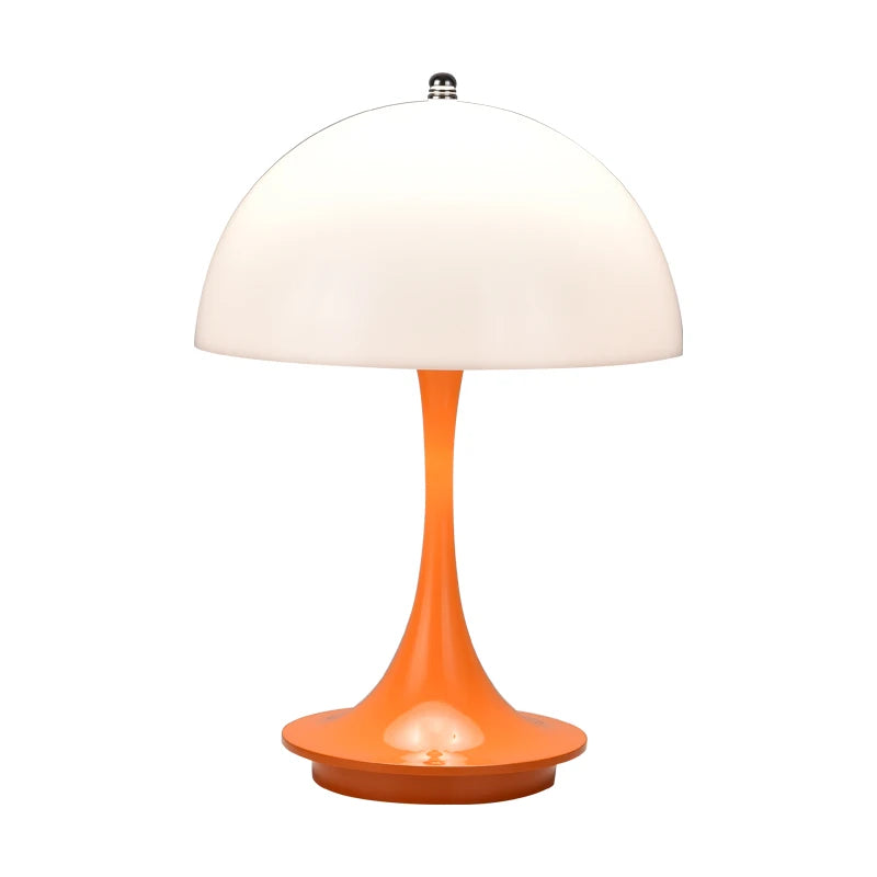 Danish mushroom table lamp Nordic modern high-end atmospheric charging bedroom bedside living room decorative light