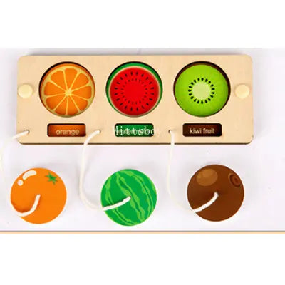 Kindergarten Montessori Wooden Busy Board Castle Gear Crocodile Zippers Geometric Jigsaw Puzzles Montessori Toy Educational Toys