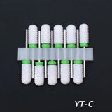 10pcs Ceramic Nail Drill Bits Set, Electric Manicure & Pedicure Milling Cutter, For Nail Polishing Machine