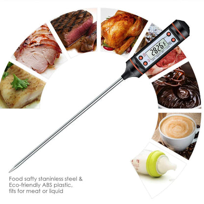 New Professional Digital Kitchen Thermometer Barbecue Water Oil Cooking Meat Food Thermometers 304 Stainless Steel Probe Tools