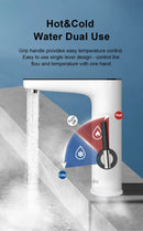 Briwellna Electric Water Heater 220V Kitchen Faucet Tankless Geysers Faucet Heater Heating Tap Instantaneous Heaters Robinet