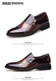 2025Men's Leather Shoes Sharp Pointed Outdoor Anti Slip Flat Fashion Business Zipper Footwear Casual Comfort Male Shoes