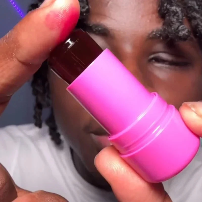Lápiz labial 3 en 1 con leche, rubor en barra, colorete, agua refrescante, larga duración, acuarela, maquillaje mate multiusos.