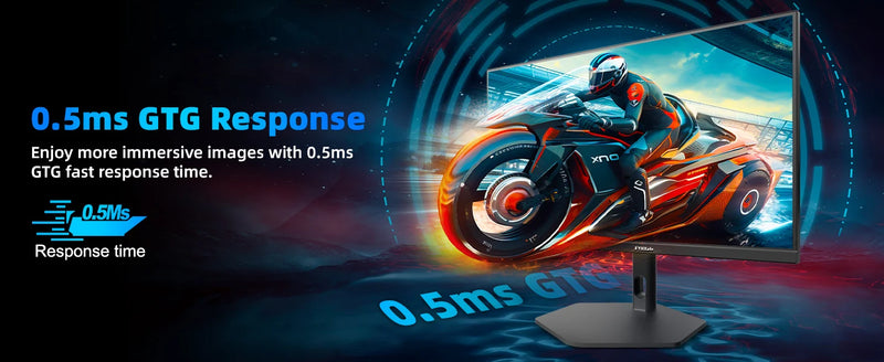 FYHXele 27 inch 380Hz Gaming Monitor 1080P IPS 0.5ms GTG Computer Monitor Adjustable Vertical Monitor Support FreeSync HDR VESA