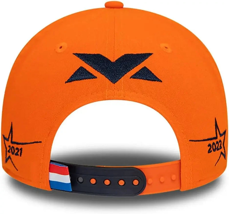 Hot New Max Verstappen Austria Race Special Orange A-Frame Trucker Casual Cap Fashion Embroidered Summer Red Bull Sun Hat