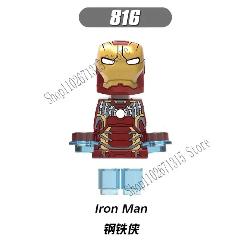 Marvel Avengers Superhero Building Blocks Iron Man Doctor Strange Hulk Thanos Spider-Man Venom Hawkeye Bricks Toys