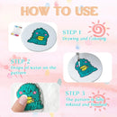 3D Magic Puffy Foam Texture Painting Paper for Kids DIY Drawing Art Educational Craft Sponge Canvas Board Handicraft Toy