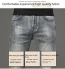 Csmor Lee Men's Jean Autumn Winter Loose-fit Straight-leg Trendy Pants Casual Denim Trousers Men Classic Stretch Jeans Fashion