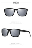 BARCUR Design TR90 Sunglasses Men Polarized Light Weight Sports Sun Glasses Women Eyewear Accessory Oculos UVAB Protection