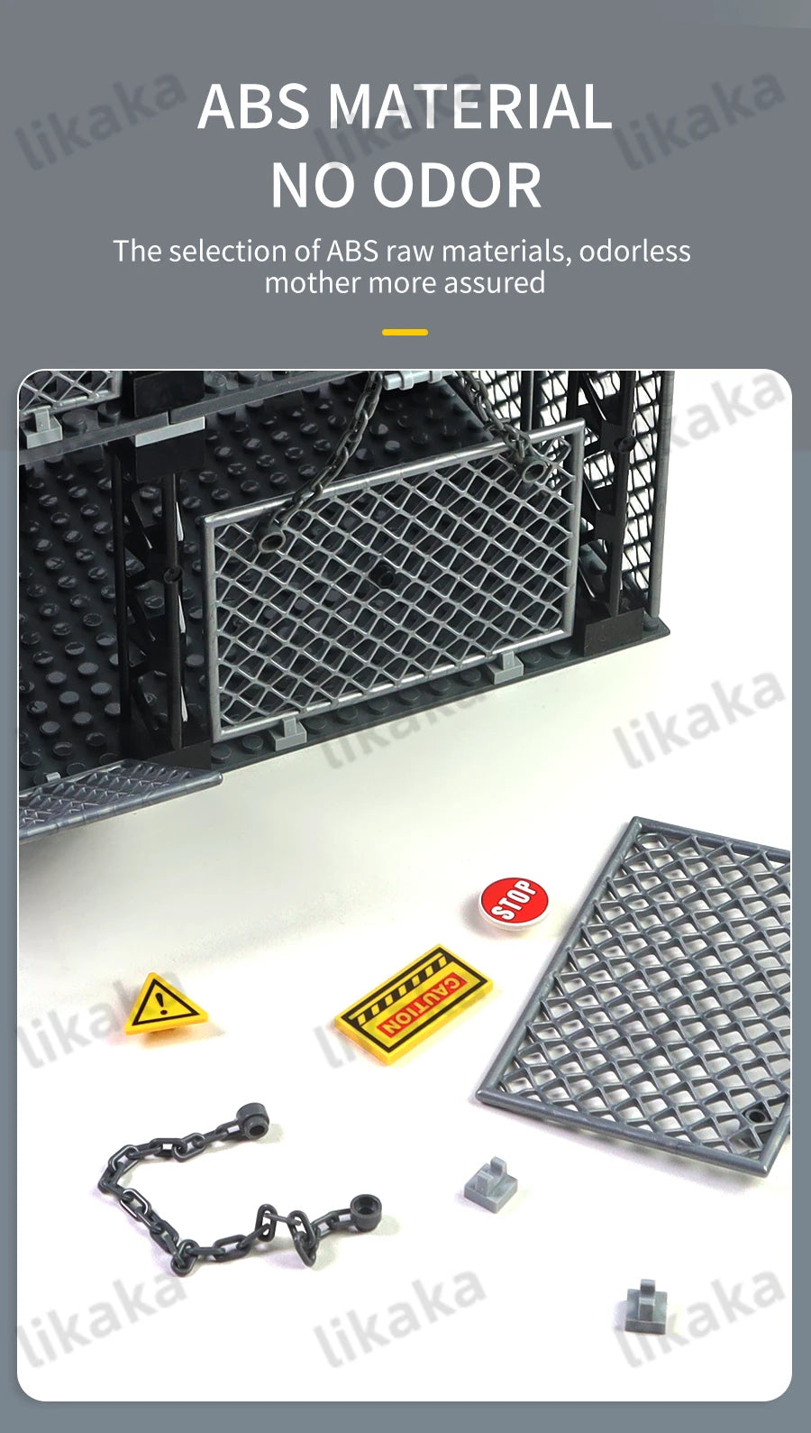 MOC Military Prison Building Blocks Military Restricted Area Trap Blocks Toys Sets DIY Construction Bricks Toys for Boys Gifts