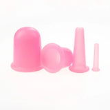 4-Piece Set Silicone Vacuum Cupping Set Cupping Cups Cans Suction Cup Therapy Back Body Detox Massage Anti Cellulite