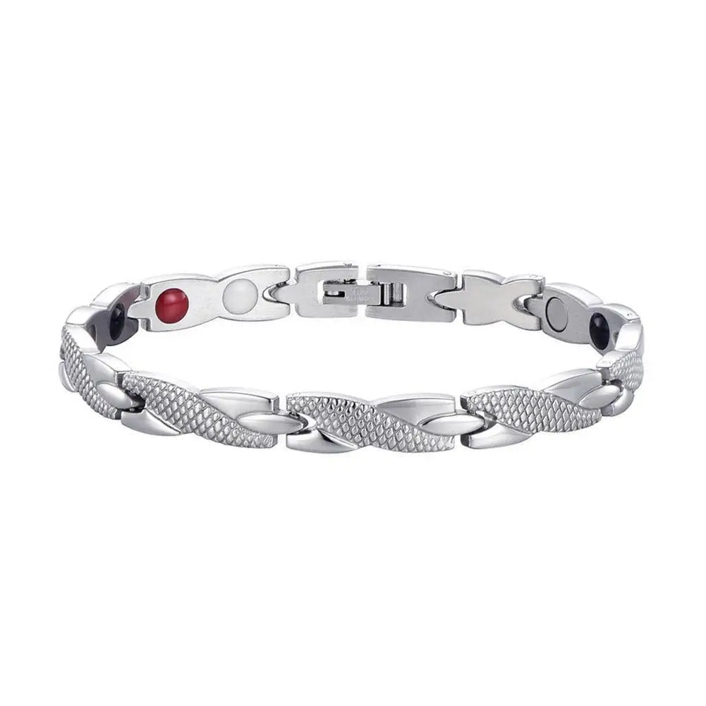 Pulsera magnética de terapia con diseño de dragón para mujer y hombre.